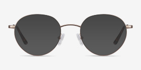 Retell Or rose Métal Montures de lunettes de vue d'EyeBuyDirect, with Tinted Lenses