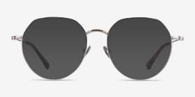 Emotion Argenté Métal Montures de lunettes de vue d'EyeBuyDirect, with Tinted Lenses