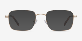 Master Doré Métal Montures de lunettes de vue d'EyeBuyDirect, with Tinted Lenses