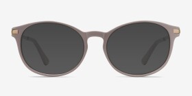 New Bedford Faded Rose Plastique Montures de lunettes de vue d'EyeBuyDirect, with Tinted Lenses