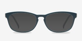 Drums Vert Mat Plastique Montures de lunettes de vue d'EyeBuyDirect, with Tinted Lenses