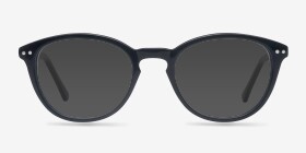 Runaway Noir Acétate Montures de lunettes de vue d'EyeBuyDirect, with Tinted Lenses