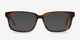 Edit Brun Acétate Montures de lunettes de vue d'EyeBuyDirect, with Tinted Lenses