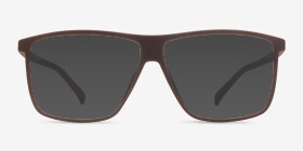 Deluxe  Coffee  Plastique Montures de lunettes de vue d'EyeBuyDirect, with Tinted Lenses