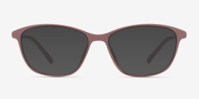 District Matte Pink Plastique Montures de lunettes de vue d'EyeBuyDirect, with Tinted Lenses