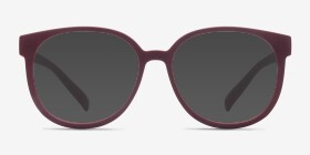 Kilt Matte Coral Plastique Montures de lunettes de vue d'EyeBuyDirect, with Tinted Lenses