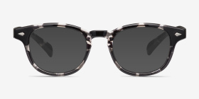Atomic Gray Floral Plastique Montures de lunettes de vue d'EyeBuyDirect, with Tinted Lenses