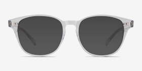 Lucid Transparent Acétate Montures de lunettes de vue d'EyeBuyDirect, with Tinted Lenses