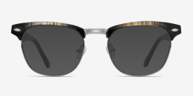 Coexist Rayures Plastique Montures de lunettes de vue d'EyeBuyDirect, with Tinted Lenses