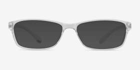 Versus Transparent Plastique Montures de lunettes de vue d'EyeBuyDirect, with Tinted Lenses