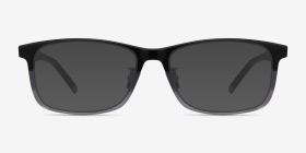 Calling Rayures Acétate Montures de lunettes de vue d'EyeBuyDirect, with Tinted Lenses