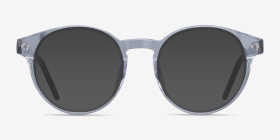 Manara Transparent Acétate Montures de lunettes de vue d'EyeBuyDirect, with Tinted Lenses