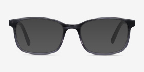 Collective Gris Acétate Montures de lunettes de vue d'EyeBuyDirect, with Tinted Lenses