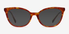 Sigilo Écailles Acétate Montures de lunettes de vue d'EyeBuyDirect, with Tinted Lenses