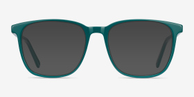 Finn Teal Acétate Montures de lunettes de vue d'EyeBuyDirect, with Tinted Lenses