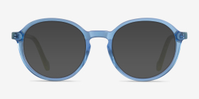 Happy Clear Blue Green Acétate Montures de lunettes de vue d'EyeBuyDirect, with Tinted Lenses