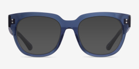 Life Clear Blue Éco-responsable Montures de lunettes de vue d'EyeBuyDirect, with Tinted Lenses