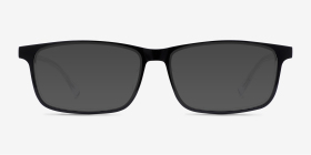 Jonas Black   Clear Acétate Montures de lunettes de vue d'EyeBuyDirect, with Tinted Lenses