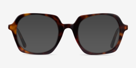 Faubourg Écailles Acétate Montures de lunettes de vue d'EyeBuyDirect, with Tinted Lenses