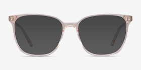 Outside Brun Acétate Montures de lunettes de vue d'EyeBuyDirect, with Tinted Lenses