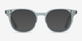 Auburn Clear Green Éco-responsable Montures de lunettes de vue d'EyeBuyDirect, with Tinted Lenses