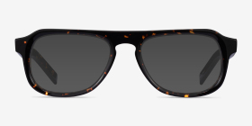 Hackney Écailles Acétate Montures de lunettes de vue d'EyeBuyDirect, with Tinted Lenses