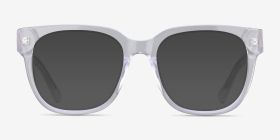 Snapdragon Clear Floral Acétate Montures de lunettes de vue d'EyeBuyDirect, with Tinted Lenses