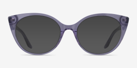 Leilani Clear Purple Acétate Montures de lunettes de vue d'EyeBuyDirect, with Tinted Lenses