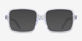 Marie Transparent Acétate Montures de lunettes de vue d'EyeBuyDirect, with Tinted Lenses