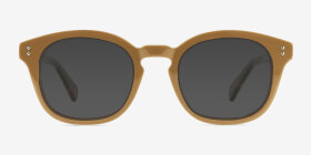 Duchamp Brown Tortoise Acétate Montures de lunettes de vue d'EyeBuyDirect, with Tinted Lenses
