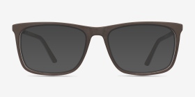 Instance Brun Acetate-metal Montures de lunettes de vue d'EyeBuyDirect, with Tinted Lenses