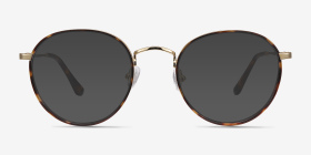 Alchemist Écailles Acetate-metal Montures de lunettes de vue d'EyeBuyDirect, with Tinted Lenses