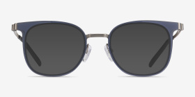 Rotem Bleu marine  Acetate-metal Montures de lunettes de vue d'EyeBuyDirect, with Tinted Lenses