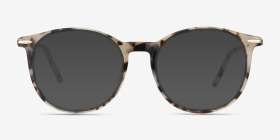 Quill Écaille ivoire Acetate-metal Montures de lunettes de vue d'EyeBuyDirect, with Tinted Lenses