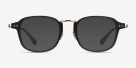 Lalo Noir Métal Montures de lunettes de vue d'EyeBuyDirect, with Tinted Lenses