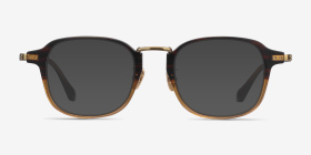 Lalo Brun Métal Montures de lunettes de vue d'EyeBuyDirect, with Tinted Lenses