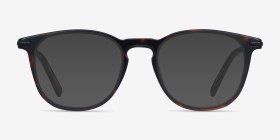Villeneuve Écaille Noire Acetate-metal Montures de lunettes de vue d'EyeBuyDirect, with Tinted Lenses