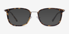 Barnaby Écailles Acetate-metal Montures de lunettes de vue d'EyeBuyDirect, with Tinted Lenses