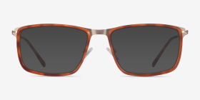 Kairo Tortoise Gold Métal Montures de lunettes de vue d'EyeBuyDirect, with Tinted Lenses