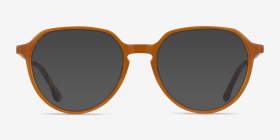 World Orange Métal Montures de lunettes de vue d'EyeBuyDirect, with Tinted Lenses