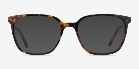 Confident Tortoise Silver Métal Montures de lunettes de vue d'EyeBuyDirect, with Tinted Lenses