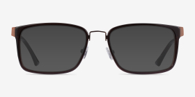 Shibui Café Métal Montures de lunettes de vue d'EyeBuyDirect, with Tinted Lenses