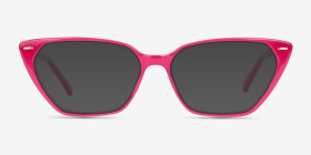 Everilda Rose Métal Montures de lunettes de vue d'EyeBuyDirect, with Tinted Lenses