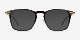 Usman Tortoise Bronze Métal Montures de lunettes de vue d'EyeBuyDirect, with Tinted Lenses