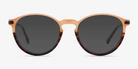 Boaz Écailles Métal Montures de lunettes de vue d'EyeBuyDirect, with Tinted Lenses