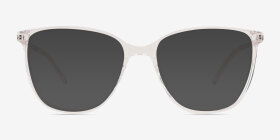 Study Transparent Métal Montures de lunettes de vue d'EyeBuyDirect, with Tinted Lenses