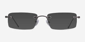 Pickering Gunmetal Métal Montures de lunettes de vue d'EyeBuyDirect, with Tinted Lenses