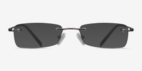 South  Gunmetal  Métal Montures de lunettes de vue d'EyeBuyDirect, with Tinted Lenses