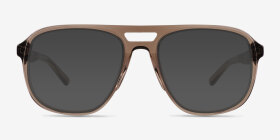 Twig Gris Wood-texture Montures de lunettes de vue d'EyeBuyDirect, with Tinted Lenses