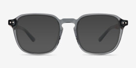 Larch Gris Wood-texture Montures de lunettes de vue d'EyeBuyDirect, with Tinted Lenses